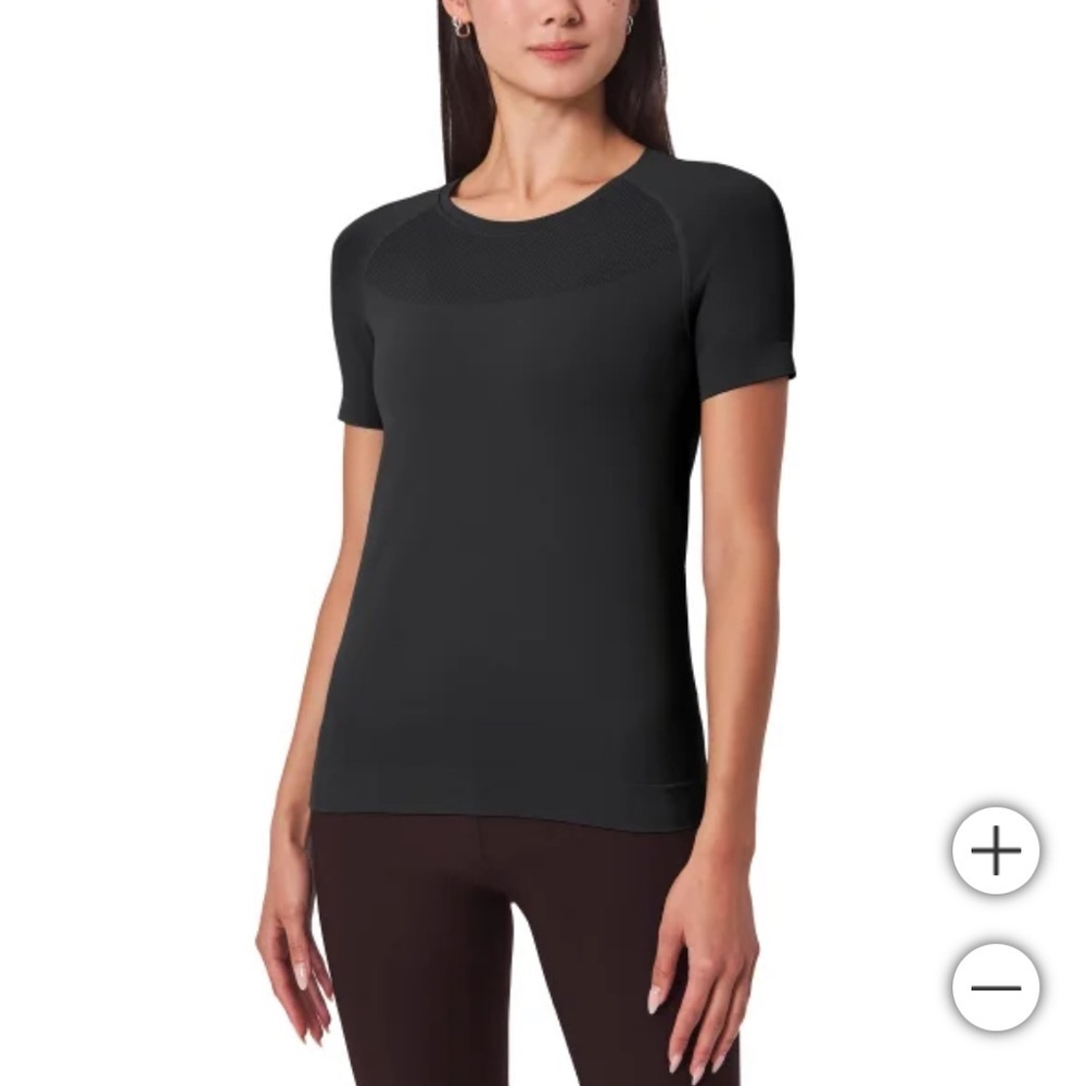 NWT Mondetta Women's Short Sleeve Seamless‎ Tee breathable gym outdoor running